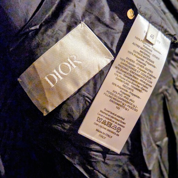 Christian Dior black Oblique Puffer jacket coat - Picture 5 of 10